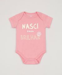 Body-Infantil--Nasci-Para-Brilhar--Manga-Curta-Rosa-Claro-9842917-Rosa_Claro_1