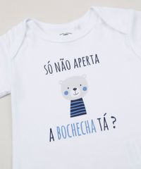 Body-Infantil--So-nao-aperta-a-bochecha-ta-----Manga-Curta-Branco-9842925-Branco_4