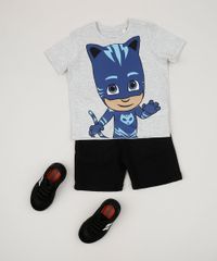 Camiseta-Infantil-PJ-Masks-Manga-Curta-Gola-Careca-Cinza-Mescla-9958600-Cinza_Mescla_3