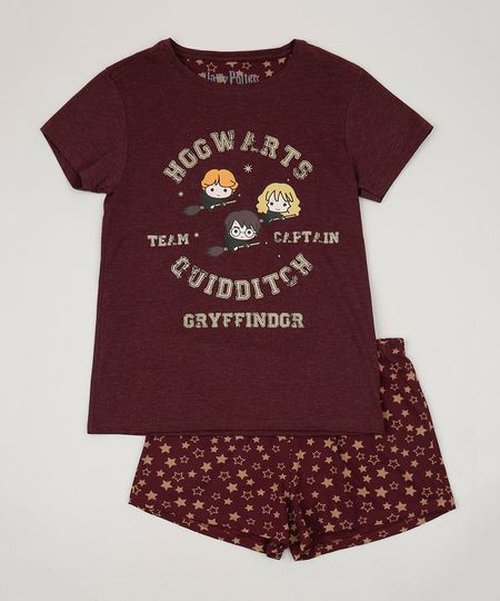 Pijama-Juvenil-Harry-Potter-Manga-Curta-Vinho-9958082-Vinho_1 Pijama-Juvenil-Harry-Potter-Manga-Curta-Vinho-9958082-Vinho_1
