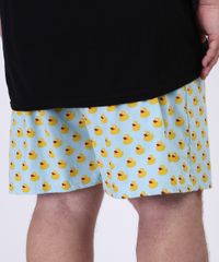 Samba-Cancao-Masculino-Plus-Size-Estampado-Patinhos-Cos-com-Elastico-Azul-Claro-9951248-Azul_Claro_2