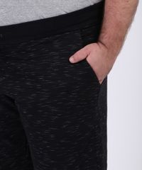 Bermuda-de-Moletom-Masculina-Plus-Size-Relaxed-com-Cordao-e-Bolsos-Preta-9952225-Preto_4