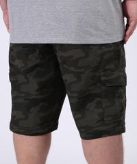 Bermuda-Masculina-Plus-Size-Cargo-Estampada-Camuflada-Verde-Militar-9951179-Verde_Militar_2