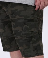 Bermuda-Masculina-Plus-Size-Cargo-Estampada-Camuflada-Verde-Militar-9951179-Verde_Militar_4