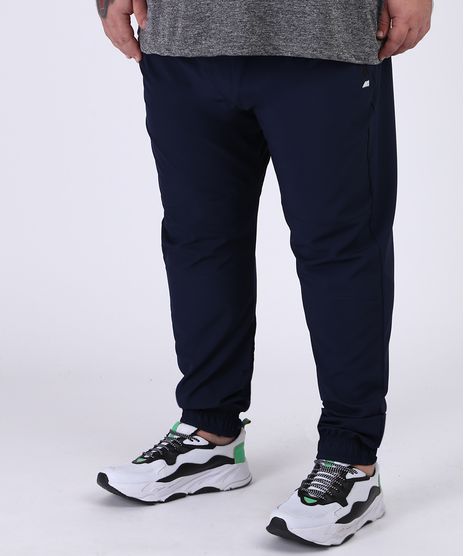 Calca-Masculina-Plus-Size-Esportiva-Ace-Relaxed-com-Bolsos-Azul-Marinho-9951736-Azul_Marinho_1