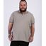 Polo-Masculina-Plus-Size-Manga-Curta-Gola-Careca-Bege-Claro-9952432-Bege_Claro_1