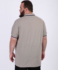 Polo-Masculina-Plus-Size-Manga-Curta-Gola-Careca-Bege-Claro-9952432-Bege_Claro_2