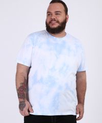 Camiseta-Masculina-Plus-Size-Estampado-Tie-Dye-Manga-Curta-Gola-Careca-Azul-Claro-9953461-Azul_Claro_1