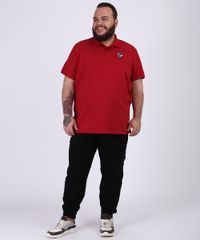 Polo-Masculina-Plus-Size-Bordado-de-Rosa-dos-Ventos-Manga-Curta-Gola-Careca-Vermelha-9954196-Vermelho_3