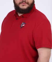 Polo-Masculina-Plus-Size-Bordado-de-Rosa-dos-Ventos-Manga-Curta-Gola-Careca-Vermelha-9954196-Vermelho_4