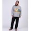 Pijama-Masculino-Plus-Size-Camiseta-Homer-Simpsons--Manga-Longa-Gola-Careca-Cinza-Mescla-9954420-Cinza_Mescla_1
