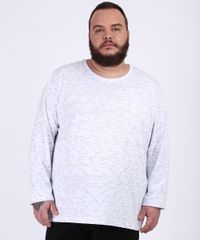 Camiseta-Masculina-Plus-Size-Basica-com-Bolso-Manga-Longa-Gola-Careca-Branca-9954909-Branco_1