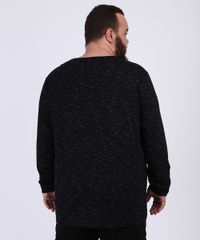 Camiseta-Masculina-Plus-Size-Basica-com-Bolso-Manga-Longa-Gola-Careca-Preta-9954909-Preto_2