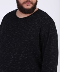 Camiseta-Masculina-Plus-Size-Basica-com-Bolso-Manga-Longa-Gola-Careca-Preta-9954909-Preto_4