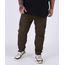Calca-de-Sarja-Masculina-Plus-Size-em-Moletom-Jogger-Cargo-Verde-Militar-9956503-Verde_Militar_1