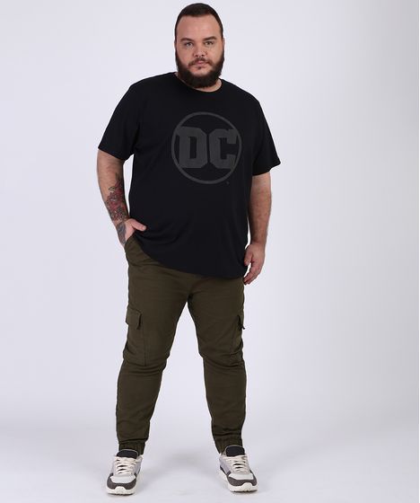 calça plus size verde militar