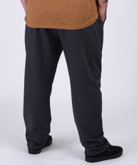 Calca-de-Moletom-Masculina-Plus-Size-Relaxed-com-Recorte-e-Bolsos-Cinza-Mescla-Escuro-9959630-Cinza_Mescla_Escuro_2