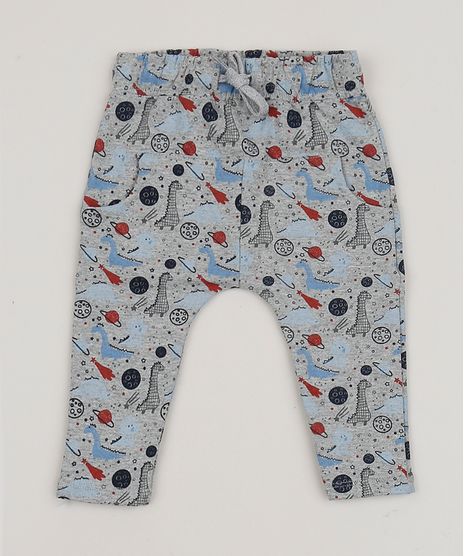 Calca-de-Moletom-Infantil-Estampada-Dinossauros-com-Bolsos-Cinza-Mescla-9951488-Cinza_Mescla_1