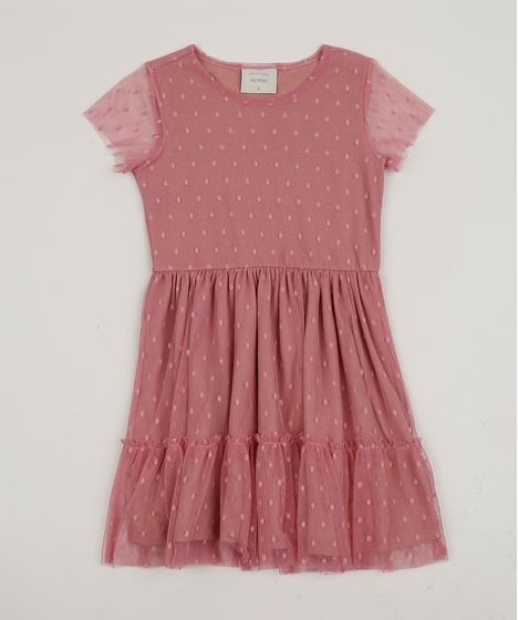 vestido poa infantil