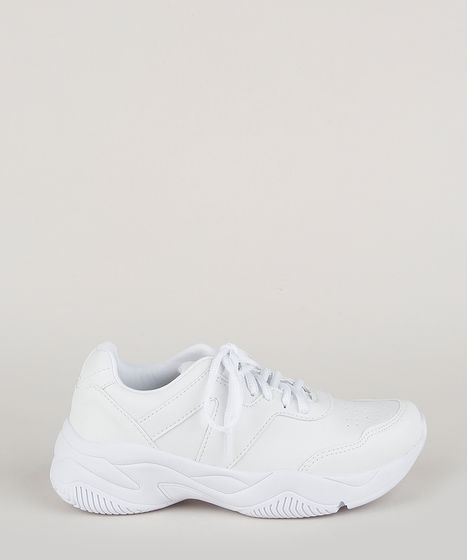 tenis chunky branco c&a