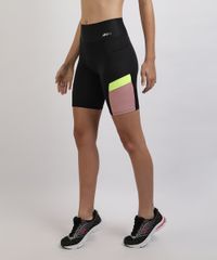 Bermuda-Feminina-Esporte-Ace-Ciclista-com-Recortes-e-Bolsos-Laterais-Preta-9958594-Preto_1