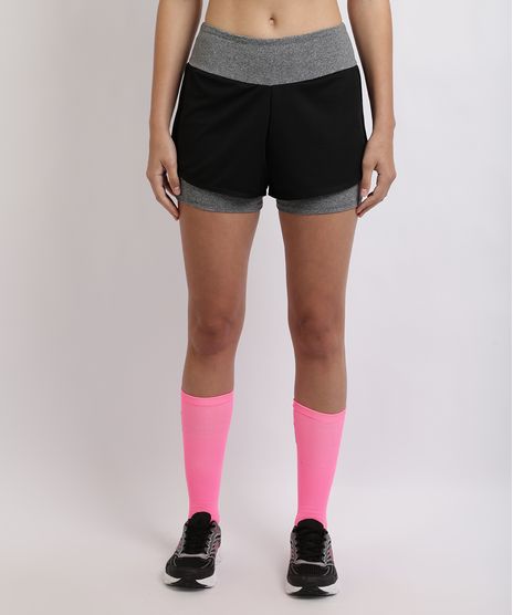 Short-Feminino-Esporte-Ace-Running-com-Bermuda-Interna-e-Bolso-Funcional-Preto-9959641-Preto_1