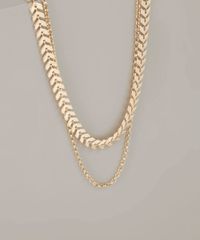 Colar-Feminino-Duplo-Folheado-com-Corrente-Diferenciada-Dourado-9943787-Dourado_2