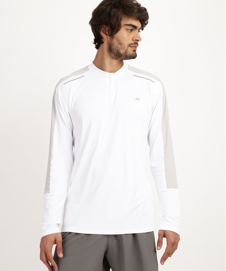 Camiseta-Masculina-Esporte-Ace-com-Refletivo-e-Meio-Ziper-Manga-Longa-e-Gola-Careca--Branca-9958503-Branco_1