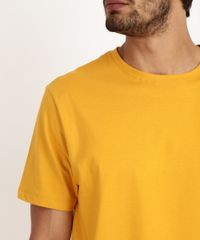 Camiseta-Masculina-Basica-Manga-Curta-Gola-Careca--Mostarda-9947820-Mostarda_4