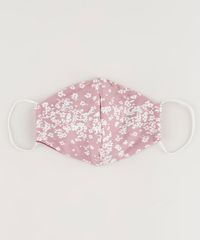 Mascara-de-Tecido-Reutilizavel-para-Protecao-Individual-Infantil-Estampado-Floral-Rosa-9952505-Rosa_1