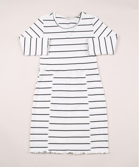 Vestido-Juvenil-Canelado-Listrado-Manga-Longa-Branco-9950123-Branco_1
