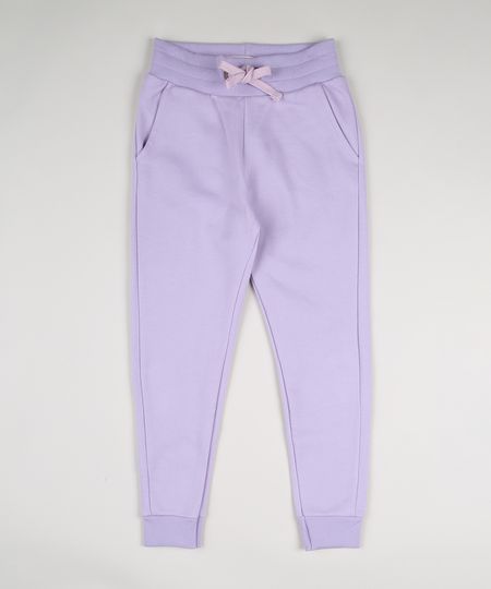 Calca-de-Moletom-Infantil-com-Bolso-Roxa-9957967-Roxo_1