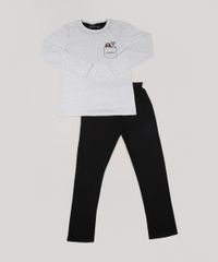 Pijama-Juvenil-a-Dama-e-o-Vagabundo-Manga-Longa-Cinza-9958084-Cinza_1