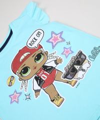Blusa-Infantil-Lol-Surprise-com-Glitter-Manga-Curta-Verde-9827988-Verde_3