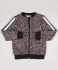Blusao-Infantil-Estampado-Animal-Print-Onca-com-Faixa-em-Glitter-Bege-9955316-Bege_1