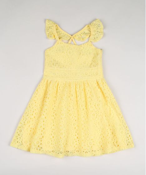 vestido amarelo c&a