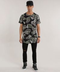 Camiseta-Longa-Estampada-de-Folhagem-Preta-8703736-Preto_3