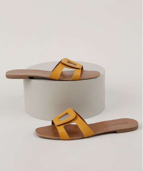 Rasteirinha-Feminina-Oneself-com-Fivela-Amarela-9906521-Amarelo_1