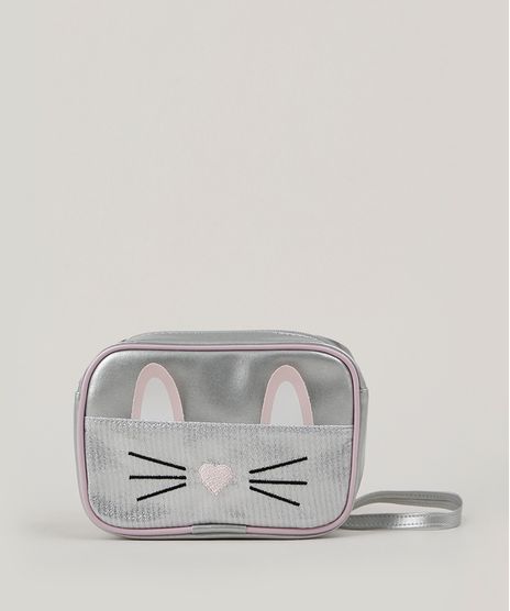 Bolsa-Infantil-Gatinho-Transversal-com-Glitter-Prateada-9943438-Prateada_1