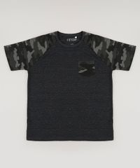 Camiseta-Juvenil-com-Bolso-Estampado-Camuflado-Manga-Curta-Raglan-Gola-Careca-Cinza-Mescla-Escuro-9945154-Cinza_Mescla_Escuro_1