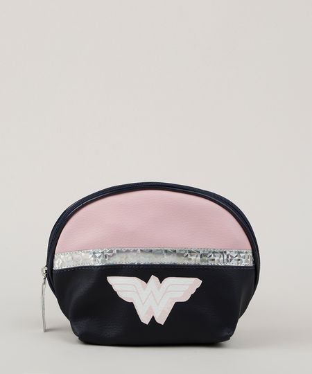 Necessaire-Feminina-Meia-Lua-Mulher-Maravilha-Rosa-9946993-Rosa_1