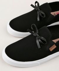Tenis-Slip-On-Feminino-Moleca-com-Laco-Preto-9947459-Preto_3