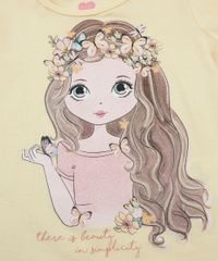 Blusa-Infantil-Menina-com-Flores-Manga-Curta-Amarela-9953015-Amarelo_4