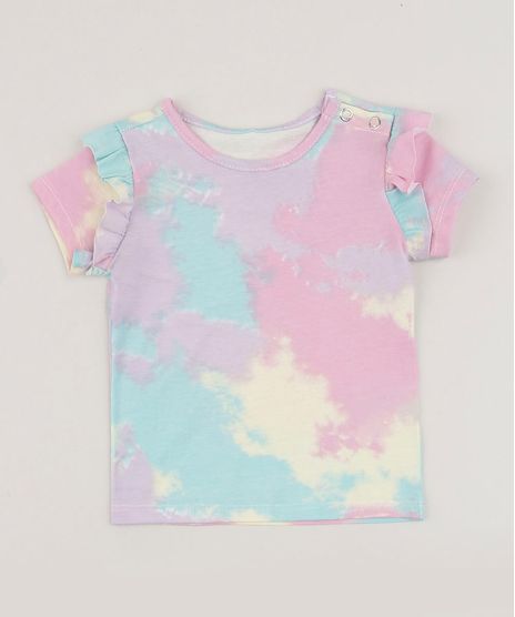 Blusa-Infantil-Estampado-Tie-Dye-Manga-Curta-Multicor-9957273-Multicor_1