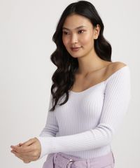 Blusa-Feminina-em-Trico-Canelada-Decote-Princesa-Manga-Longa-Lilas-9959389-Lilas_1