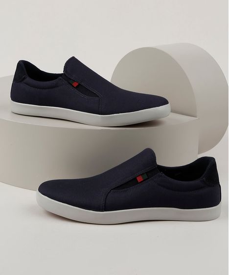 slip on masculino azul