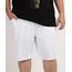 Bermuda-de-Sarja-Masculina-Plus-Size-Relaxe-com-Bolso-Branca-9958927-Branco_1