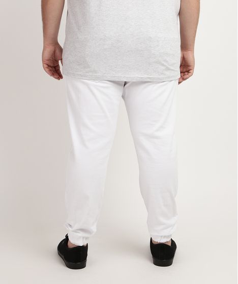 calça branca plus size masculina