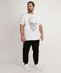 Calca-de-Sarja-Masculina-Plus-Size-Jogger-com-Bolso-Preta-9959327-Preto_3