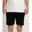 Bermuda-de-Sarja-Masculina-Plus-Size-Relaxe-com-Bolso-Preta-9958926-Preto_1